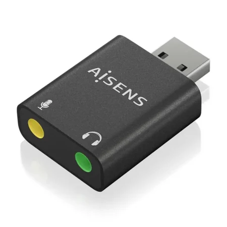 CONVERSOR AISENS USB-A A AUDIO 48KHZ USB-A/M-2XJACK 3.5/H