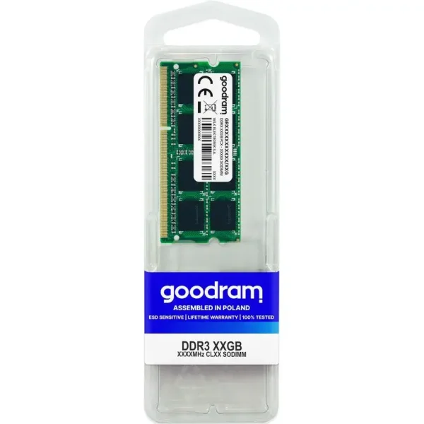 Memoria RAM Goodram 4GB DDR3 1333MHz SO-DIMM CL9 Verde